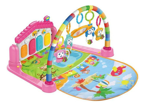 Gimnasio Piano De Bebe Musical Rosa 1765536 Huanger 1