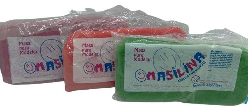 Masilina Masa No Toxica 1/2 Kg X3 Unidades Colores Surtidos 0