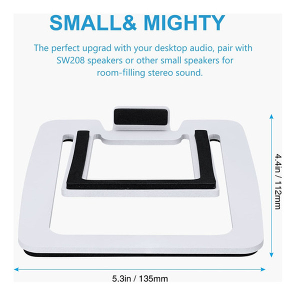 Sanyun Sw601 - Soportes De Altavoces De Escritorio De Metal 1