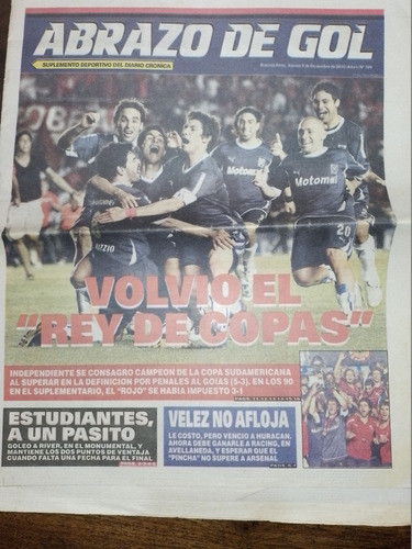 Clarin El Deportivo  Independiente Campeon Sudamericana 2010 0