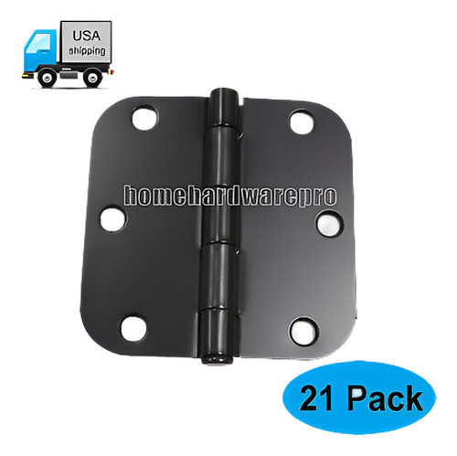 21pcs 3.5x3.5  Bisagras Para Puertas W 5/8  Radio Ronda Esqu 1