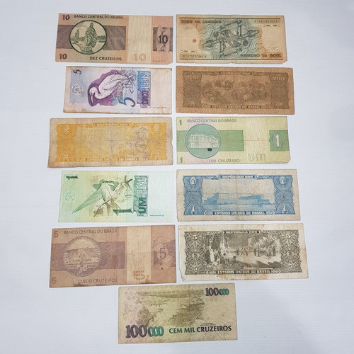 Antiguos Billetes Brasil Varios A Clasificar Lote Mag 61558 1