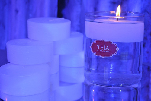 5 Velas Flotantes 8x3 Centros De Mesa Souvenirs Teia Velas 0
