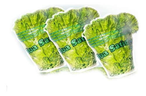 5mil Embalagem Cônica P/ Alface Hidropônica Terra 35x34x15 0