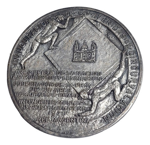Medalla Chivilcoy Avenidas De Circunvalación Año 1970 - 853 1