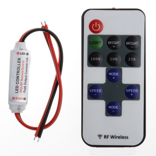 Mini Rf Control Remoto Inalámbrico Dimmer Para 5050 5630 Led 0