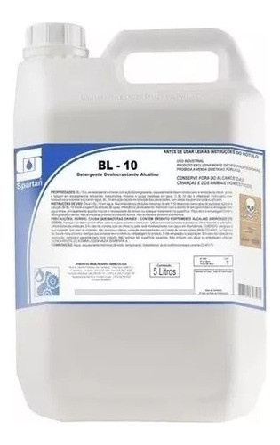 Bl-10 Spartan Detergente Desincrustante Alcalino 5 Litros 0