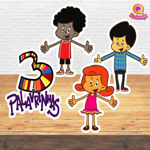Kit Festa Pronto 3 Palavrinhas *78 Itens* 1