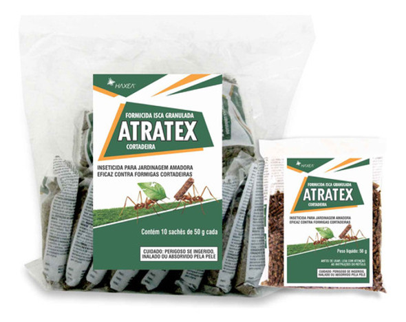 20 Unidades Formicida Atratex Isca 500g (10x50g) - Haxea 0