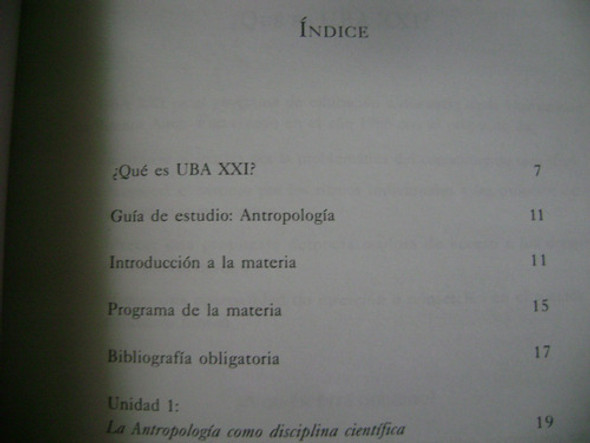 Antropologia . Como Nuevo!!! 1