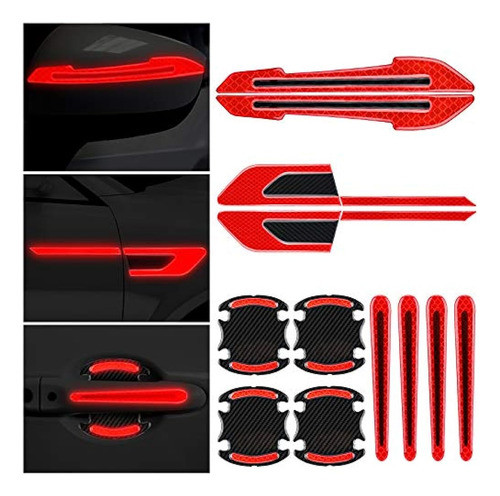 Juego De Pegatinas Reflectantes De 12 Piezas Para Coche. Peg 0