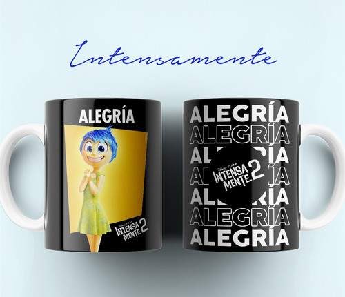 Plantillas Para Tazas Intensamente 2 Diseños Sublimar #t220 1