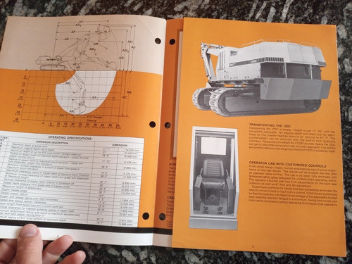 Folleto Antiguo Drott Crawler Model 120c Impreso U.s.a. 1975 1