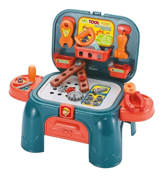 Kit De Ferramentas Infantil Maleta 3 Em 1 Workshop Multikids 0