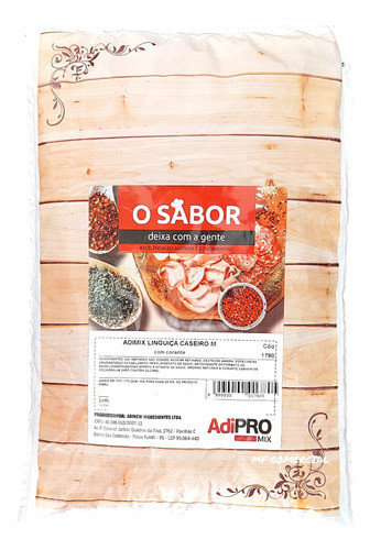 Tempero Completo Para Linguiça Adipro 1kg Adimix Caseiro 0