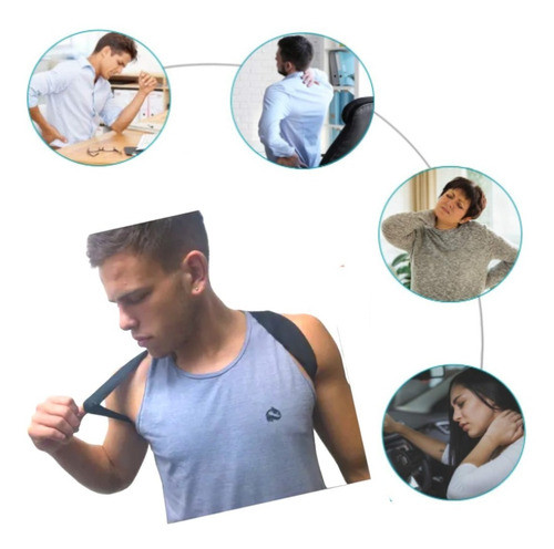 Corrector Postural Anatómico  Espaldera Ajustable Unisex 0