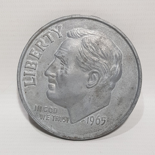Antigua Medalla Moneda Public Eeuu One Dime 1965 Mag 61828 0