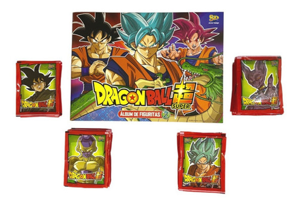 1 Album + 100 Sobres De Figuritas De Dragon Ball Super 2 0