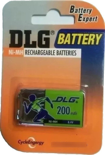 Bateria Recargable De 9 Volt 200 Mah Nimh Ideal Juguetes 0