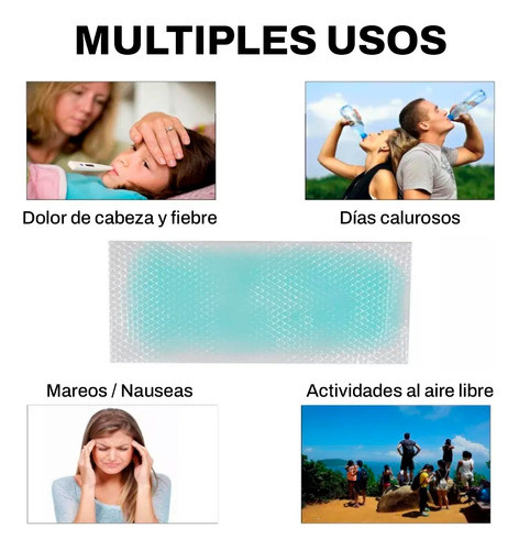 Compresas Gel Refrescante Fiebre Pack 10 Alivio Natural 1
