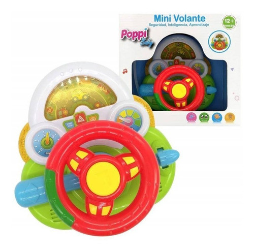 Mini Volante De Juguete Con Luz Y Sonido Interactivo Poppi 0