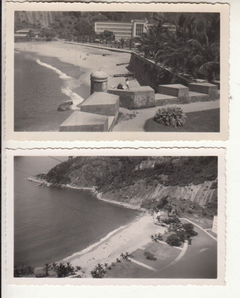 1948 2 Fotografias De Playa Vermelha Rio De Janeiro Brasil 0
