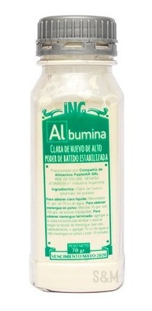 Albúmina Alto Poder De Batido 70 Grs 0