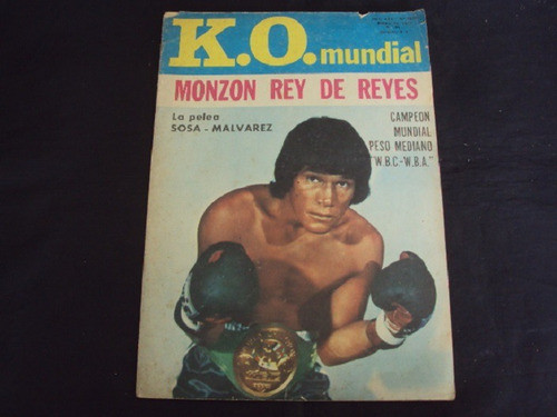 Revista Ko Mundial # 1050 (1977) Monzon Rey De Reyes 0