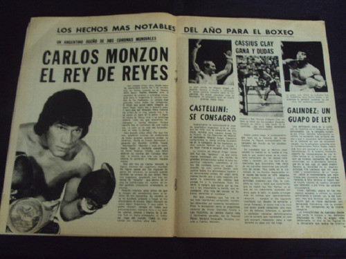 Revista Ko Mundial # 1050 (1977) Monzon Rey De Reyes 1