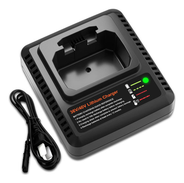 Cargador De Bateria De 36v/40v Max Lcs36 Lcs40 Reemplazo Par 0
