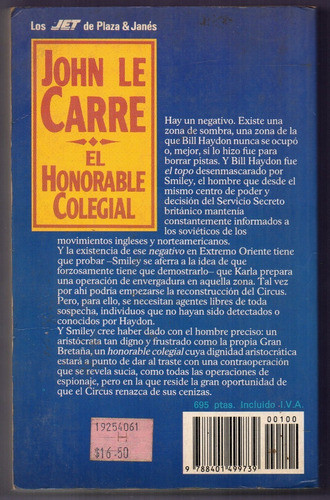 Libro El Honorable Colegial De John Le Carre 1