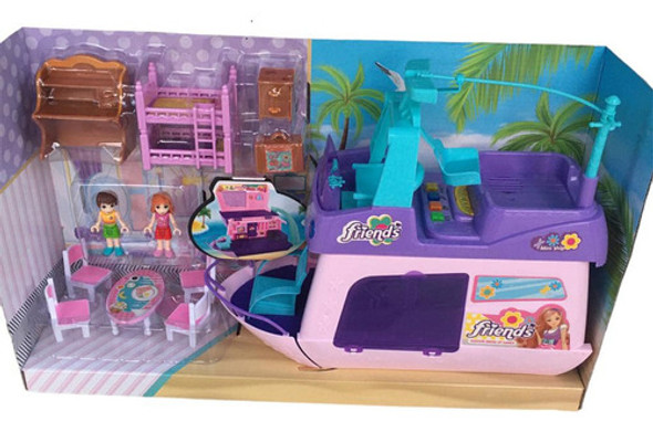 Barco De Muñecas Gigante Con Muebles + Envio 0