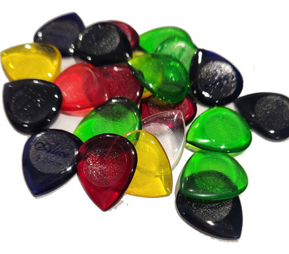 6 Palhetas Gota Alice Guitarra, Violão, Baixo 2.0mm Sortidas 0