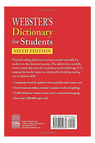Book : Websters Dictionary For Students, Sixth Edition,... 1