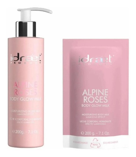 Alpine Rose Body Glow Milk + Eco Refill Idraet 200ml 0