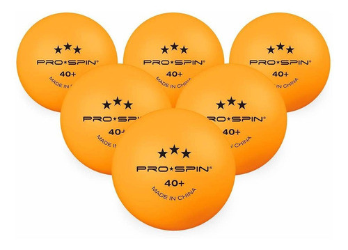 24 Pelotas De Ping Pong 3 Estrellas Pro Spin Naranjas 1