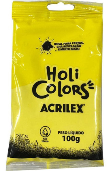 Artigo Para Festa Holi Colors 100g Amarelo Ouro 0 Artigo Para Festa Holi Colors 100g Amarelo Ouro 0
