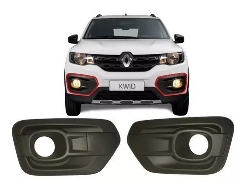 Par De Moldura Faros Camineros Renault Kwid Outsider 0