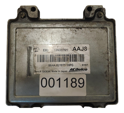 Ecu E83 Aaj8 Acdelco Codigo1189 0