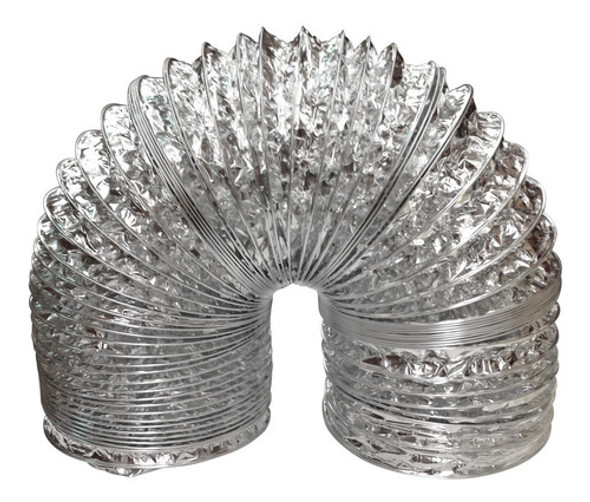 Caño Corrugado Extensible 100mm De Aluminio P/ Extractor -fc 1