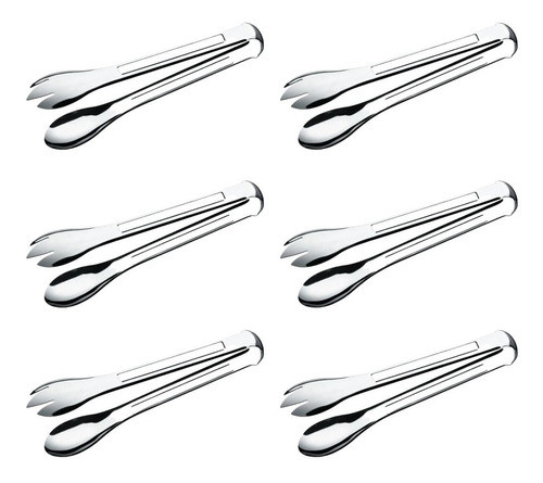 6 Pegador Inox Salada Multiuso Cozinha Utensilio Doméstico 0