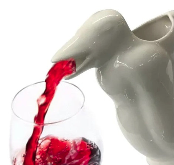 Jarra Pingüino para Vino Classic Argentine Wine Decanter Penguin-Shaped Ceramic Jar, 1 l / 33.8 fl oz