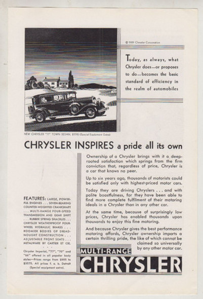 1930 Publicidad De Automoviles Chrysler Vintage Usa Clasicos 0 1930 Publicidad De Automoviles Chrysler Vintage Usa Clasicos 0