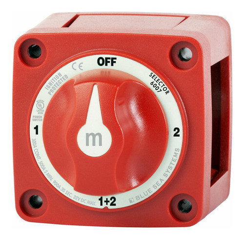 Llave De Corte Batería 300 Amp On-off C/paralelo Blue Sea 0