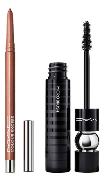 Delineador De Ojos Mac Colour Excess + Macstack Regalo Combo 0