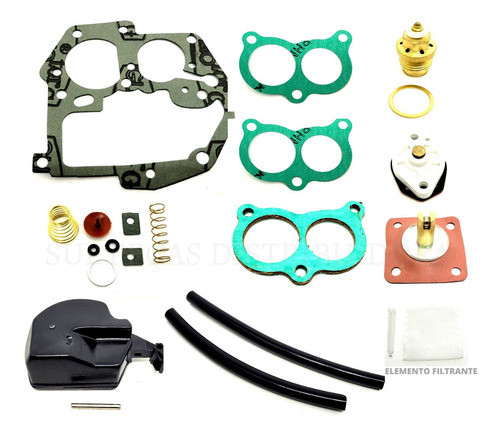 Kit Juntas Reparos Carburador Solex 2e Pampa 1.8 Escort 0