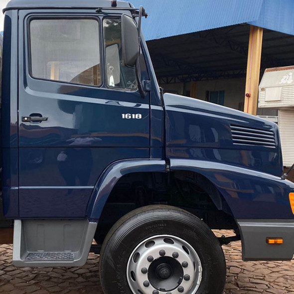 Par Emblema Caminhão Mb 1618 Adesivo Cromado Lateral (2pç) 1