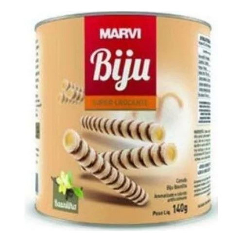 Biju Recheado Sabor Baunilha 140g Marvi 0