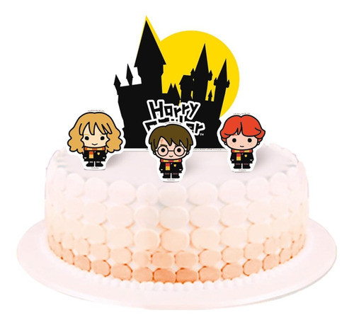 Topo - Topper - Decoração De Bolo - Festa Harry Potter Kids 0