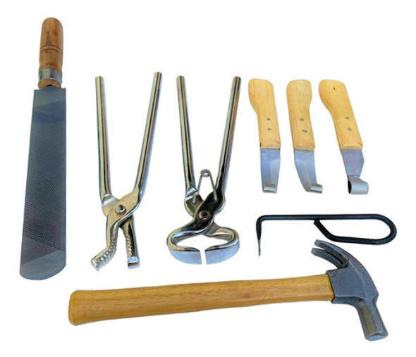 Kit Ferramentas Pra Ferrar Cavalo Boi Casquear Ferrador 0